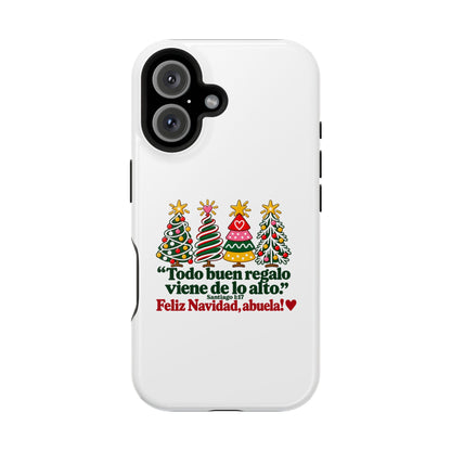 Christmas Grandma Phone Case — “Todo buen regalo viene de lo alto” Magnetic Impact-Resistant Case