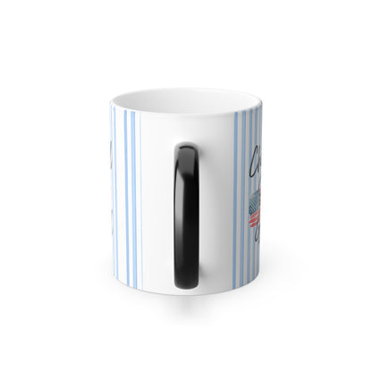 Color-Change Mug — "Child of God" American Flag Design, 11oz