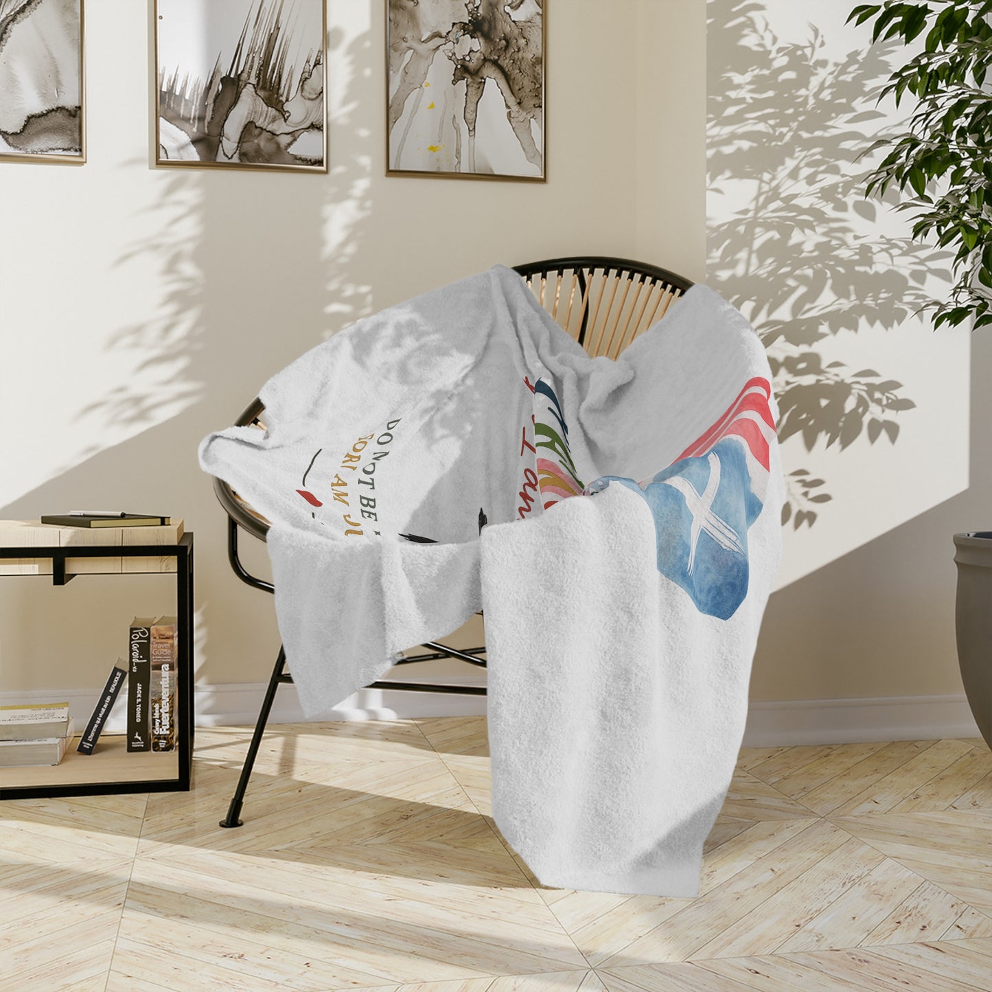 Fear Not Christian Blanket — Isaiah 41:10 Velveteen Throw