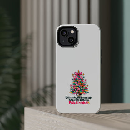 Spanish| Christmas Tree Phone Case - "Feliz Navidad" Spanish Holiday Magnetic Impact-Resistant Case