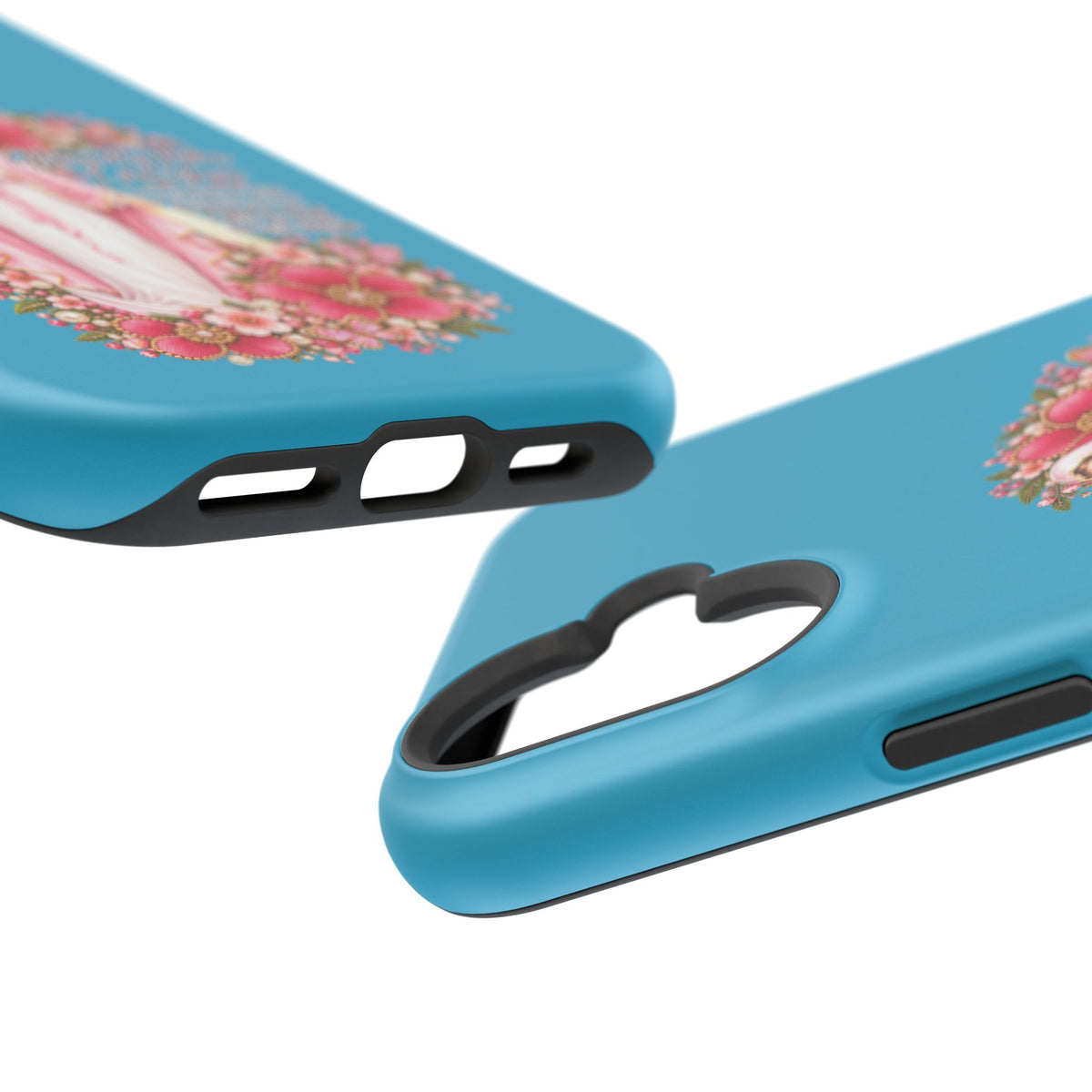 Religious Floral Phone Case — 'Blessed Virgin' Magnetic Impact-Resistant Case
