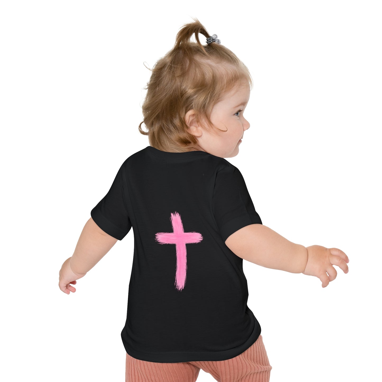 Christian Baby T-Shirt – "I Can Do All Things" Philippians 4:13 Pastel Cross