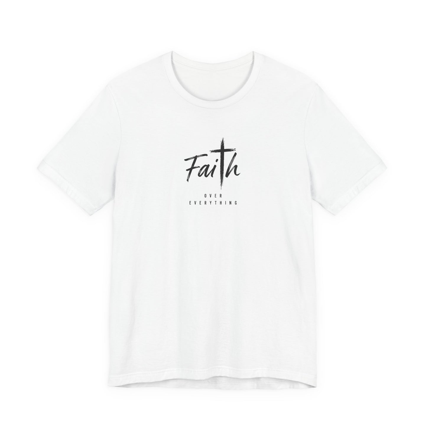Faith Cross T‑Shirt — 'Our Father' Prayer Typography Tee