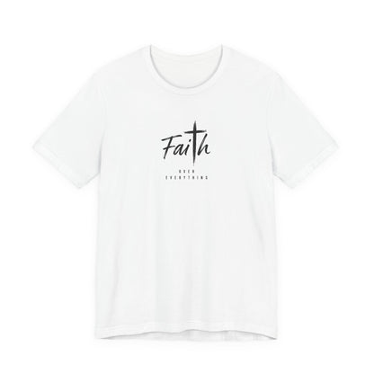 Faith Cross T‑Shirt — 'Our Father' Prayer Typography Tee