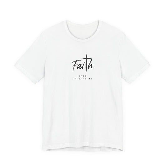 Faith Cross T‑Shirt — 'Our Father' Prayer Typography Tee