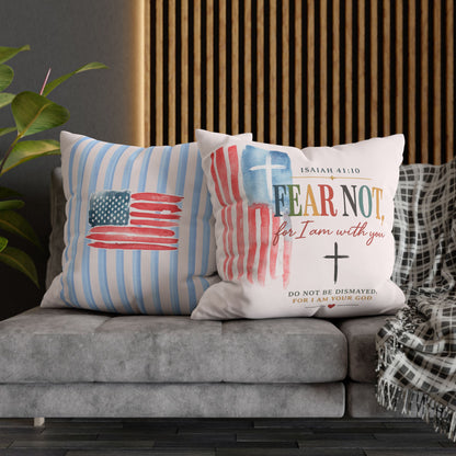 Faith Pillow: "Fear Not, For I Am With You" Isaiah 41:10 Decorative Throw Pillow
