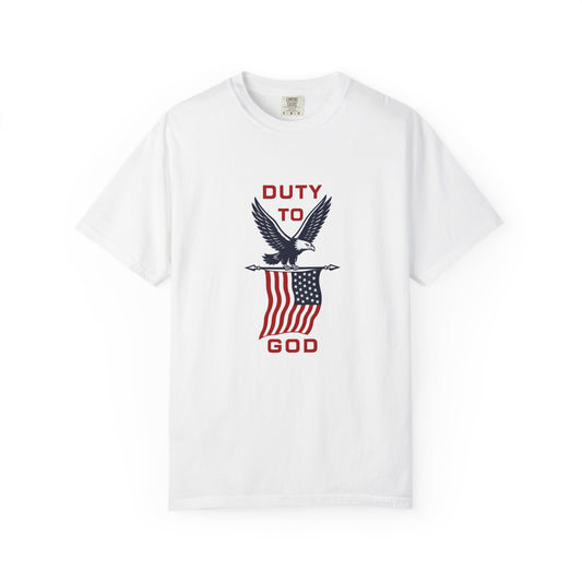 Duty to God Eagle American Flag T-Shirt