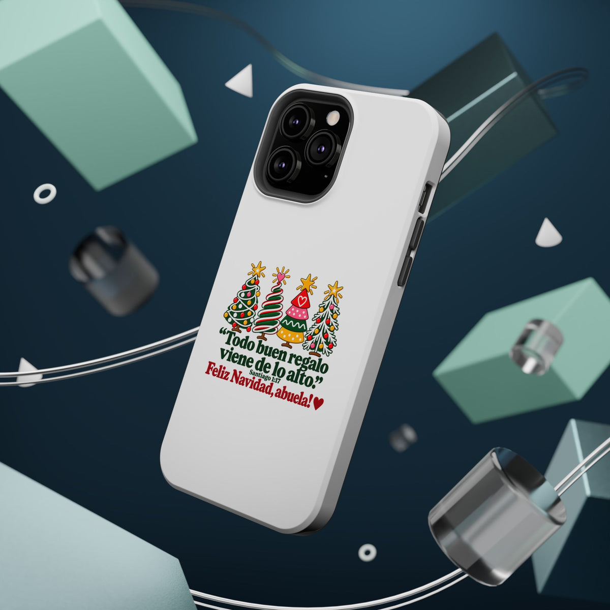 Christmas Grandma Phone Case — “Todo buen regalo viene de lo alto” Magnetic Impact-Resistant Case