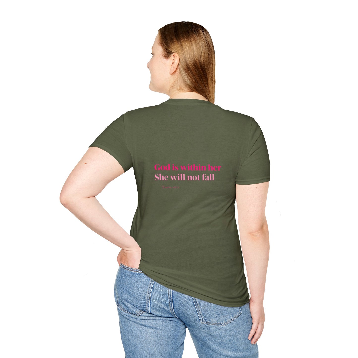 Christian Inspirational T-Shirt — “I am a child of God” Pink Scripture Tee
