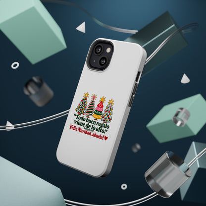Christmas Grandma Phone Case — “Todo buen regalo viene de lo alto” Magnetic Impact-Resistant Case