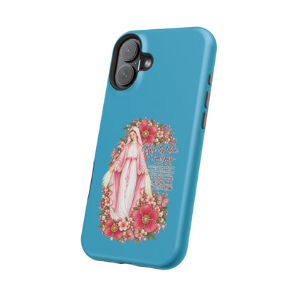 Religious Floral Phone Case — 'Blessed Virgin' Magnetic Impact-Resistant Case