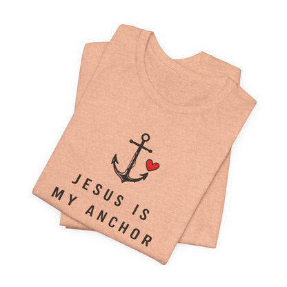 Jesus Is My Anchor T-Shirt — Hebrews 6:19 Faith Tee