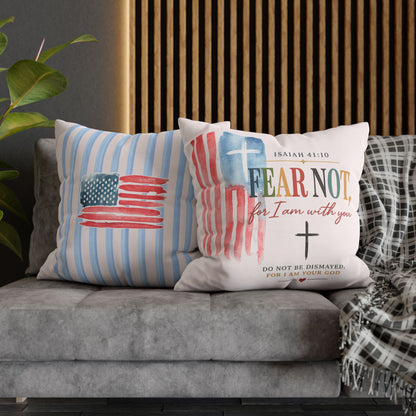 Faith Pillow: "Fear Not, For I Am With You" Isaiah 41:10 Decorative Throw Pillow