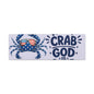 Patriotic Crab Canvas — "Holy Crab God Is Good" Wall Art