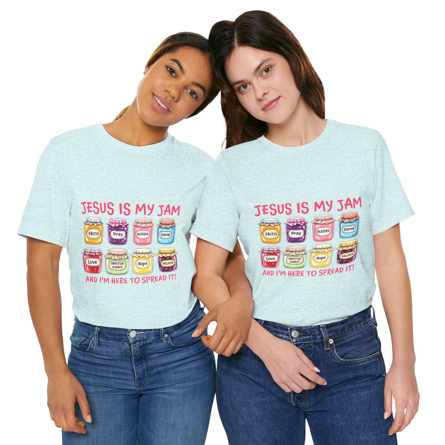 Christian T-Shirt — "Jesus Is My Jam" Jam Jar Graphic Tee