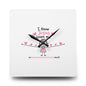 Acrylic Wall Clock — "I Know Jesus Loves Me" Cute Pink Faith Kids' Wall Clock