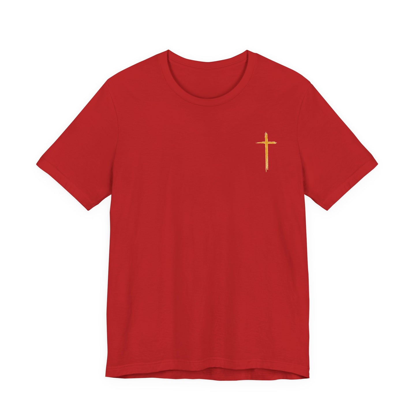Christian Cross T-Shirt — "Do Not Be Deceived, Bad Company Ruins Good Morals" (1 Corinthians 15:33)