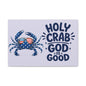 Patriotic Crab Canvas — "Holy Crab God Is Good" Wall Art