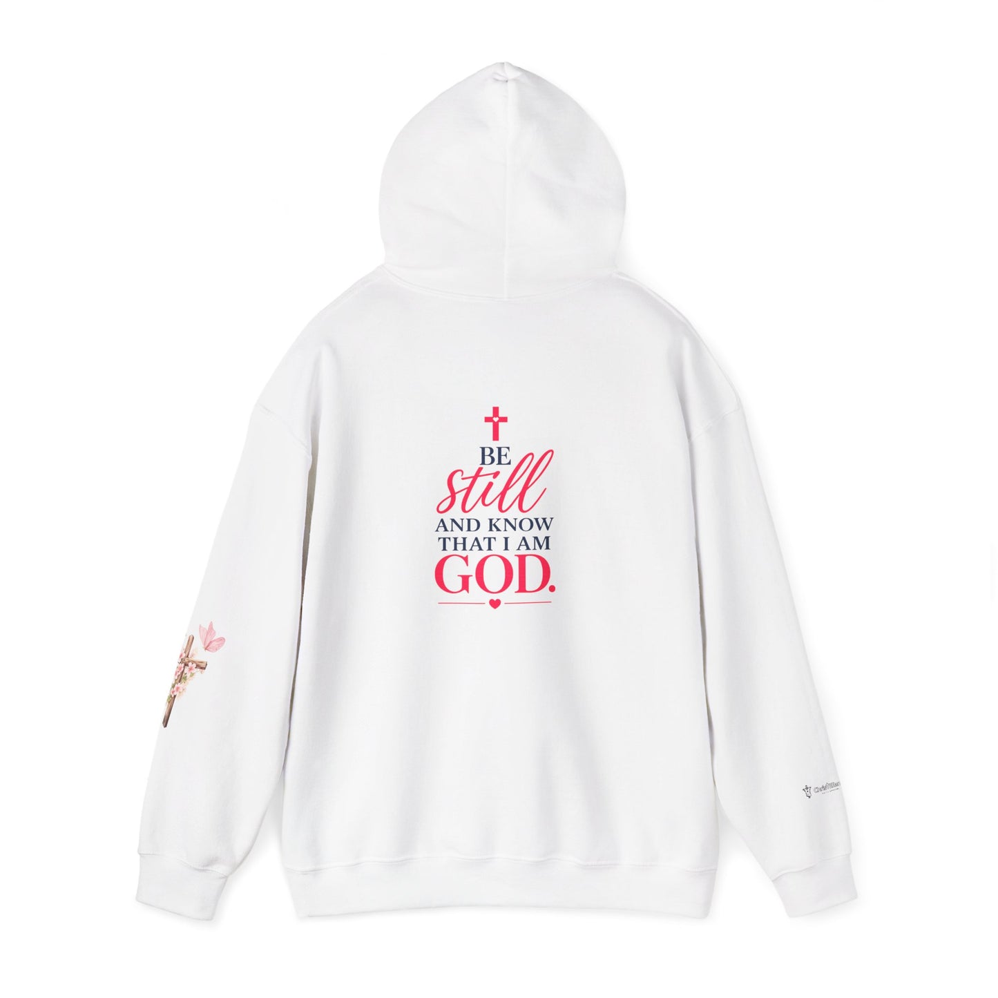 Christian Hoodie — "Be Still and Know" Inspirational Girls' Faith Sweatshirt