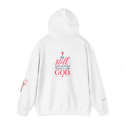 Christian Hoodie — "Be Still and Know" Inspirational Girls' Faith Sweatshirt