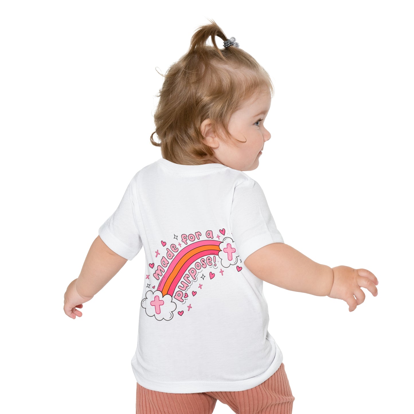 Baby T-Shirt — 'Go Spread It' Gospel Toast & 'Made for a Purpose' Rainbow Christian Tee