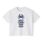 Women’s Boxy Tee — ‘Holy Crab, God Is Good’ Nautical Christian Tee