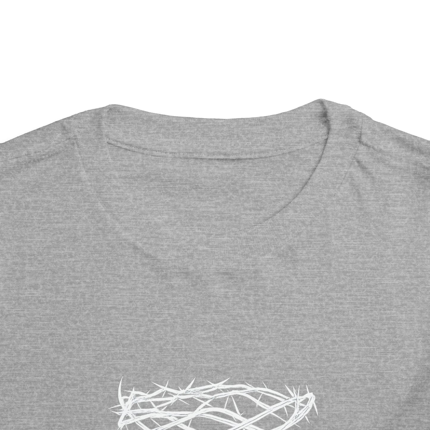 Toddler Tee — "Saved by Grace" Christian Crown of Thorns Shirt (Ephesians 2:8)
