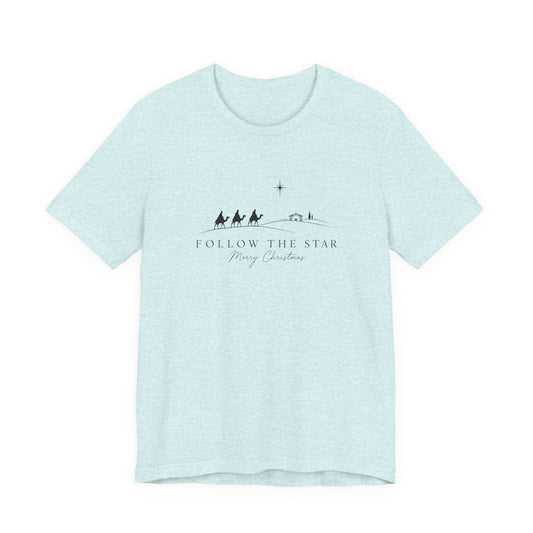 Follow the Star Christmas Tee — Nativity Three Wise Men T-Shirt
