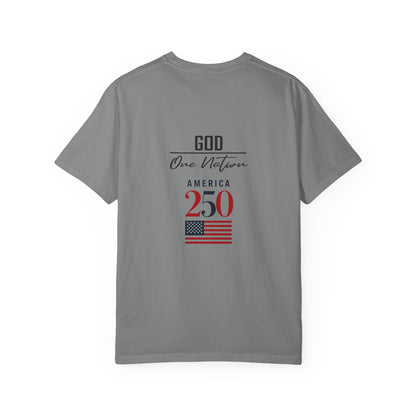 Patriotic Fathers Are Like Noah T-Shirt — "They Build Before the Storm Comes" (America 250)
