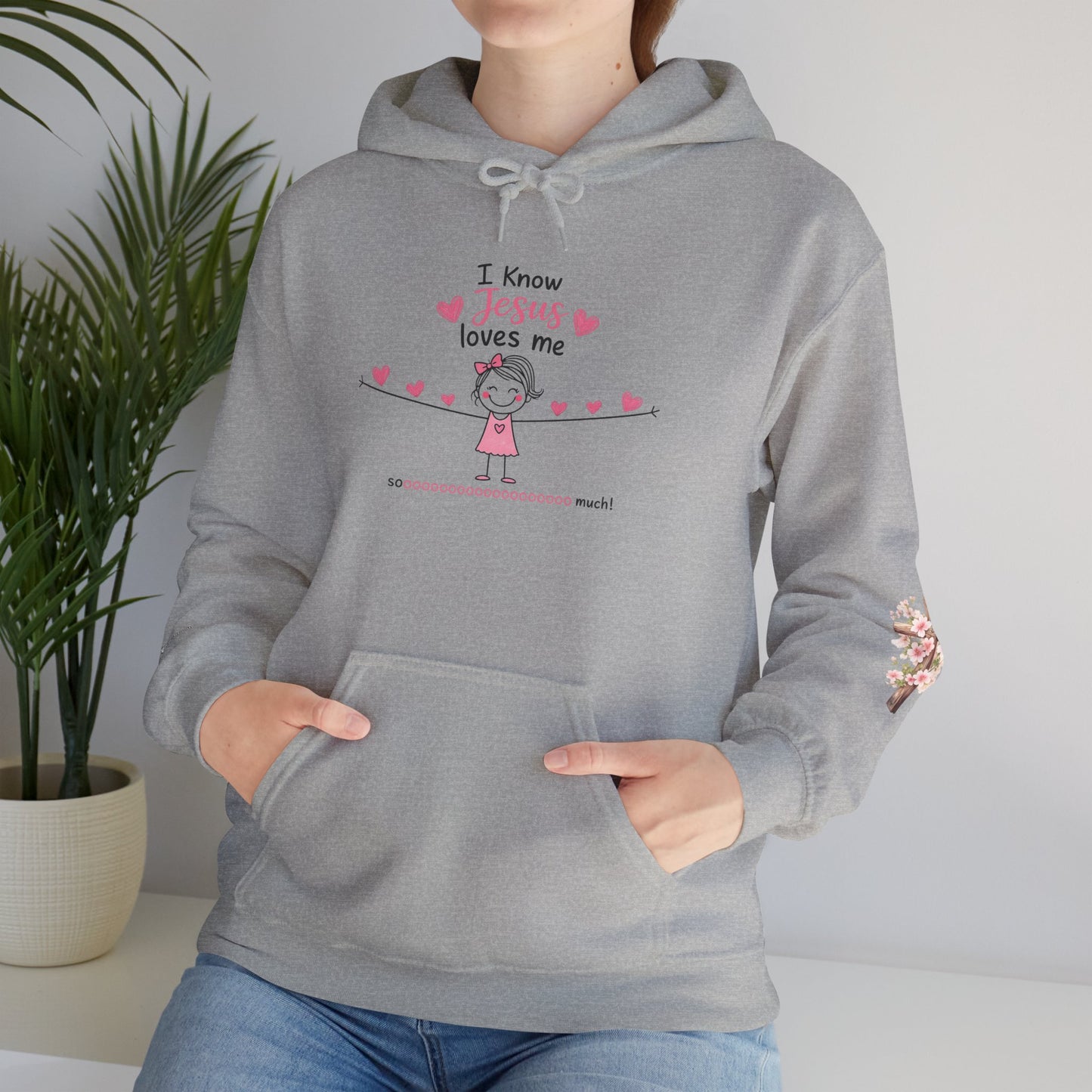 Christian Hoodie — "Be Still and Know" Inspirational Girls' Faith Sweatshirt