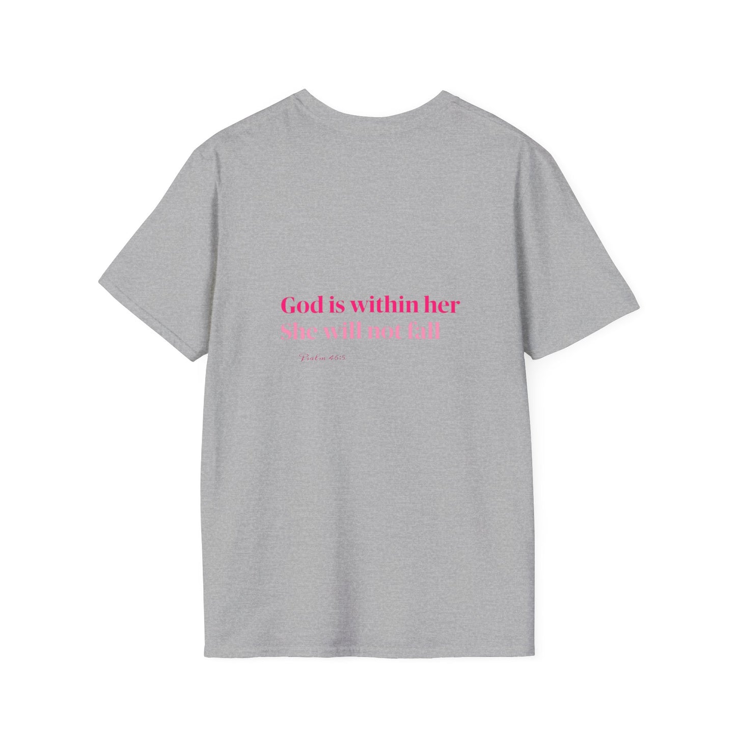 Christian Inspirational T-Shirt — “I am a child of God” Pink Scripture Tee
