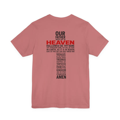Matthew 6 Prayer Cross Tee — Our Father Lord's Prayer Christian T-Shirt