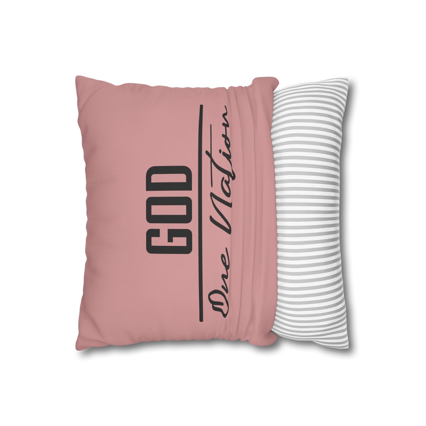 CREATED WITH A PURPOSE & GOD UNDER ONE NATION Canvas Pillowcase