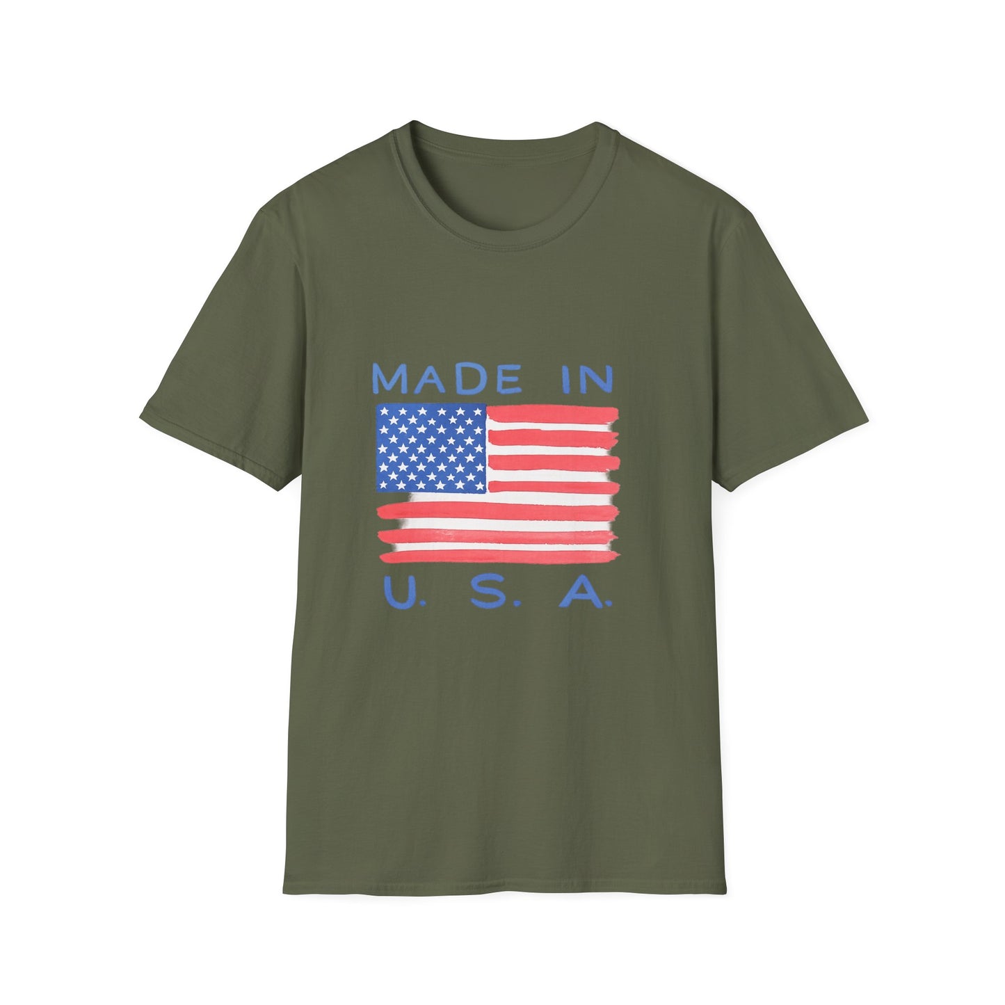 Made in U.S.A. T-Shirt — American Flag Graphic Tee