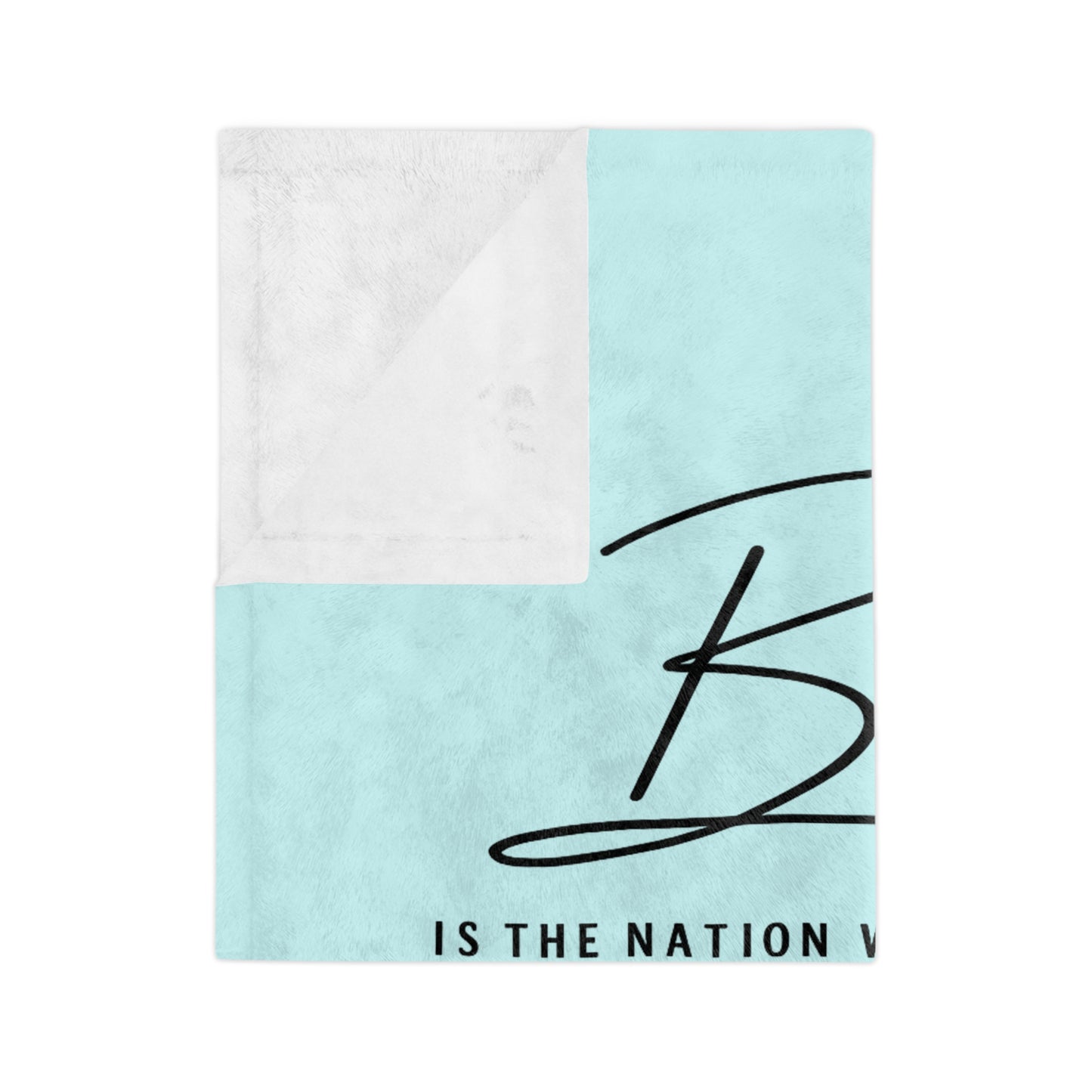 Blessed The Lord Psalm 33:12 Velveteen Microfiber Blanket — Inspirational Christian Throw