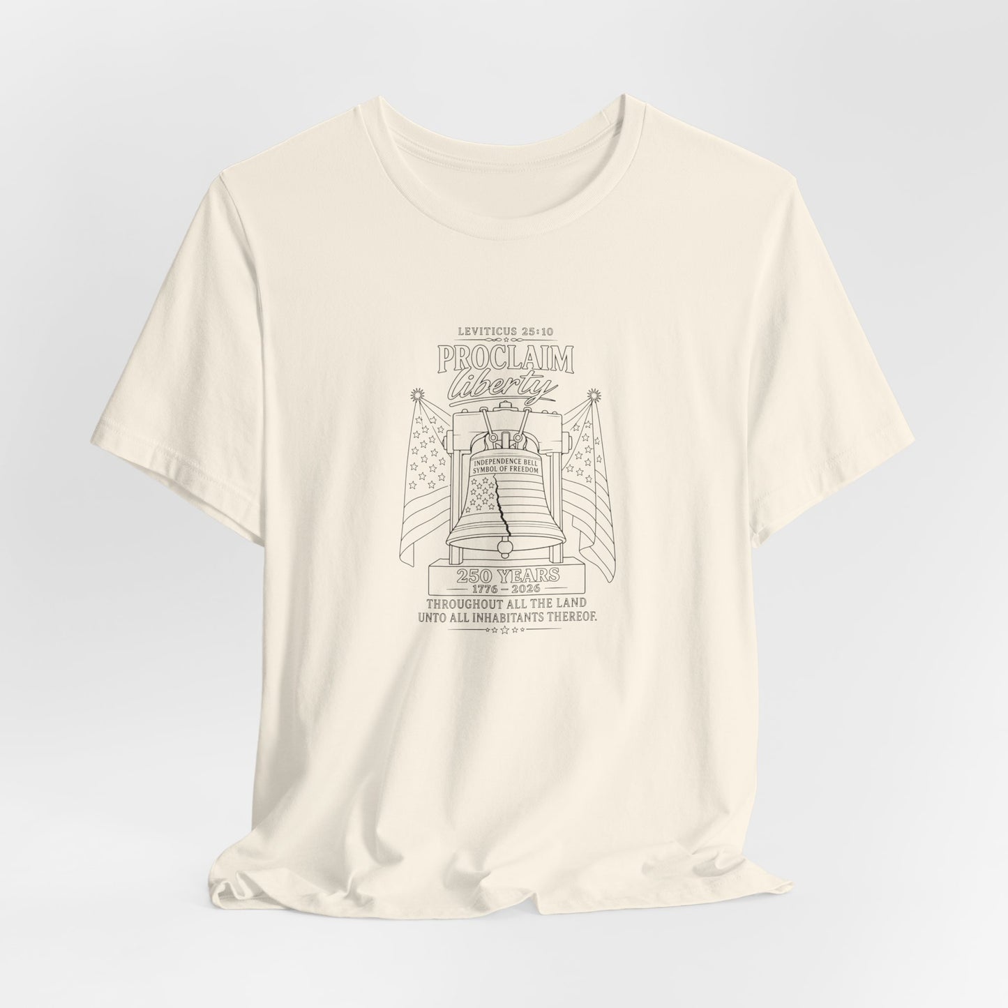 Leviticus 25:10 Tee – Minimalist Bible Verse Christian T-Shirt