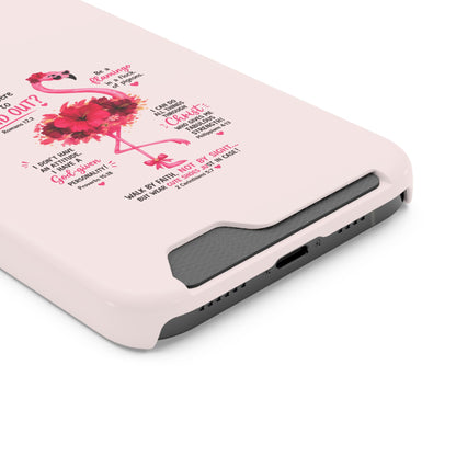Flamingo 'Stand Out' Phone Card Case — Slim Wallet iPhone Case