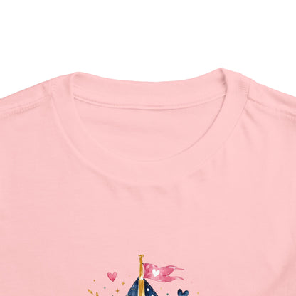 Toddler Tee - 'Jesus is my Captain' Nautical Sailboat Christian Shirt
