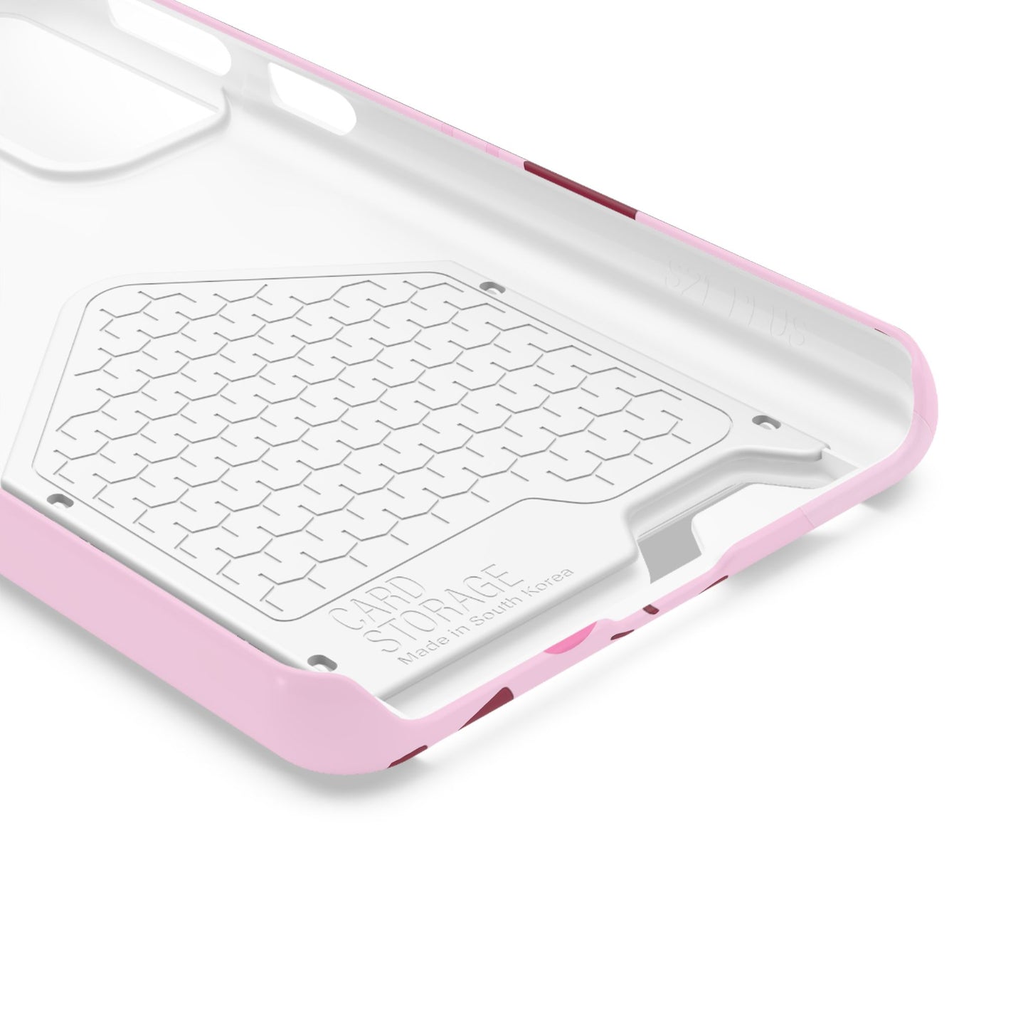 Pink "Child of God" Phone Card Case — Heart Pattern Religious Phone Case with Card Holder