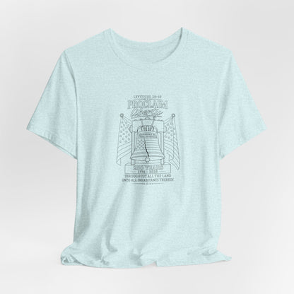 Leviticus 25:10 Tee – Minimalist Bible Verse Christian T-Shirt