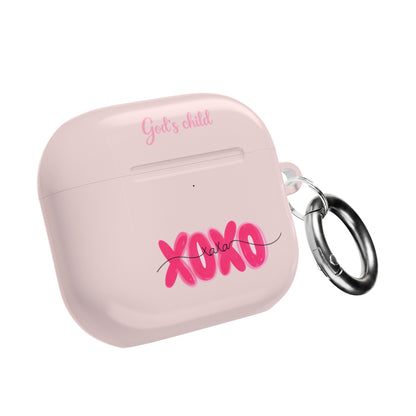 AirPod Case - Pink 'XOXO' & 'Jesus Chose You' Christian Protective Case