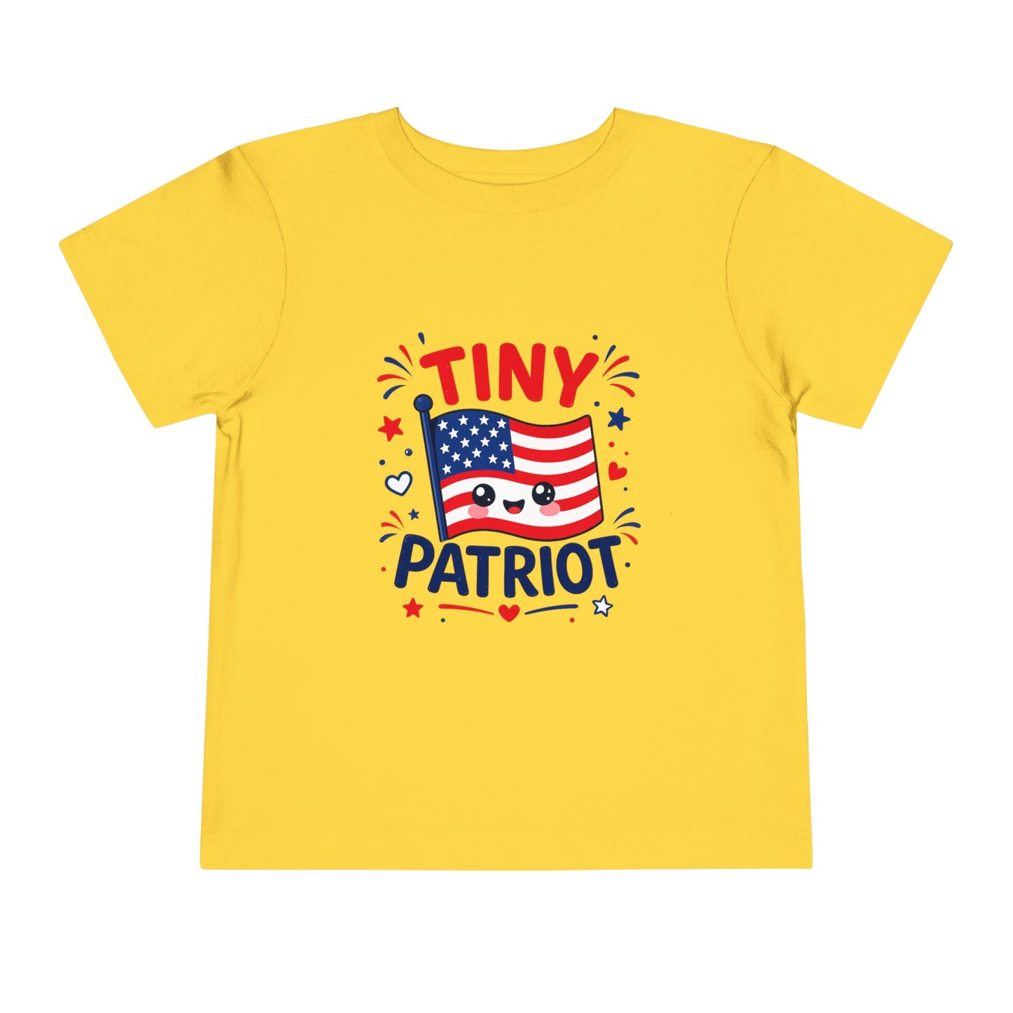 Tiny Patriot Toddler Tee – Cute American Flag 4th of July Shirt