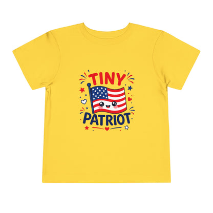 Tiny Patriot Toddler Tee – Cute American Flag 4th of July Shirt