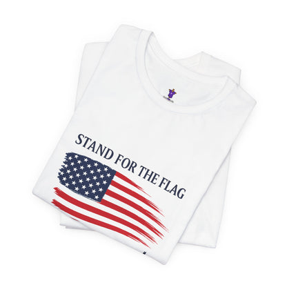 Stand for the Flag, Kneel for the Cross Tee — America 250 Patriotic T‑Shirt