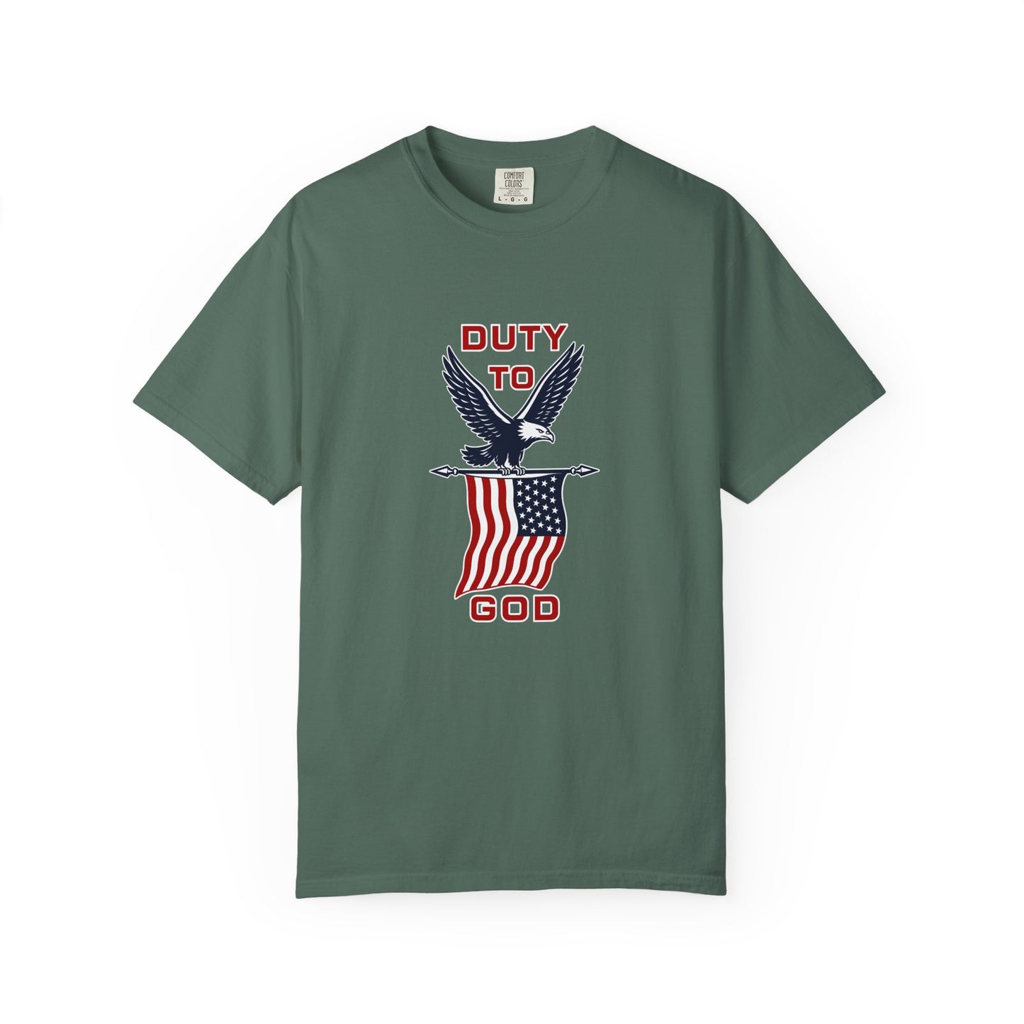 Duty to God Eagle American Flag T-Shirt