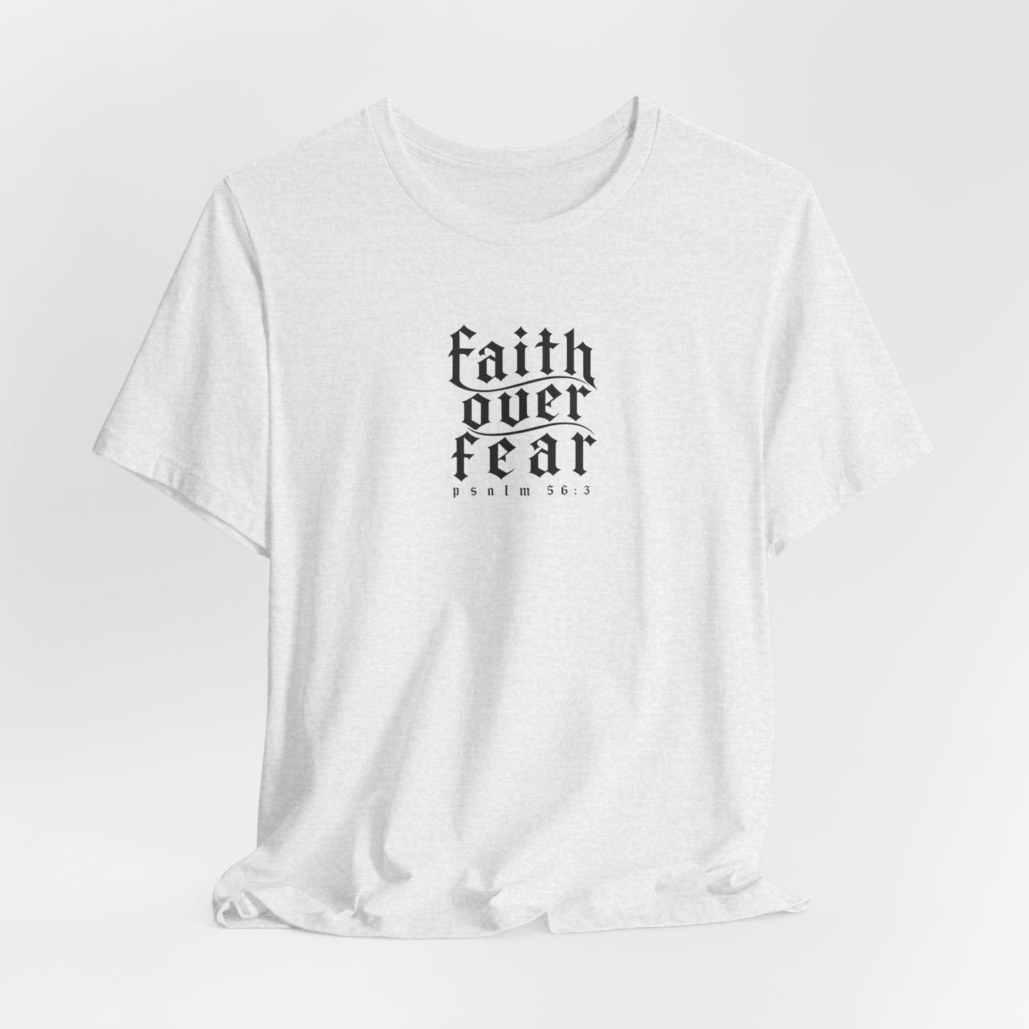 Faith Over Fear Tee — Christian Cross Graphic T-Shirt