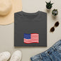 USA Flag T-Shirt — "Created with a Purpose" Patriotic American Tee