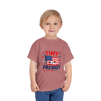 Tiny Patriot Toddler Tee – Cute American Flag 4th of July Shirt