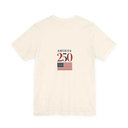 Stand for the Flag, Kneel for the Cross Tee — America 250 Patriotic T‑Shirt