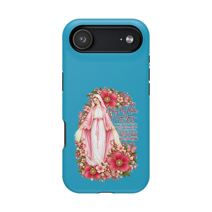 Religious Floral Phone Case — 'Blessed Virgin' Magnetic Impact-Resistant Case